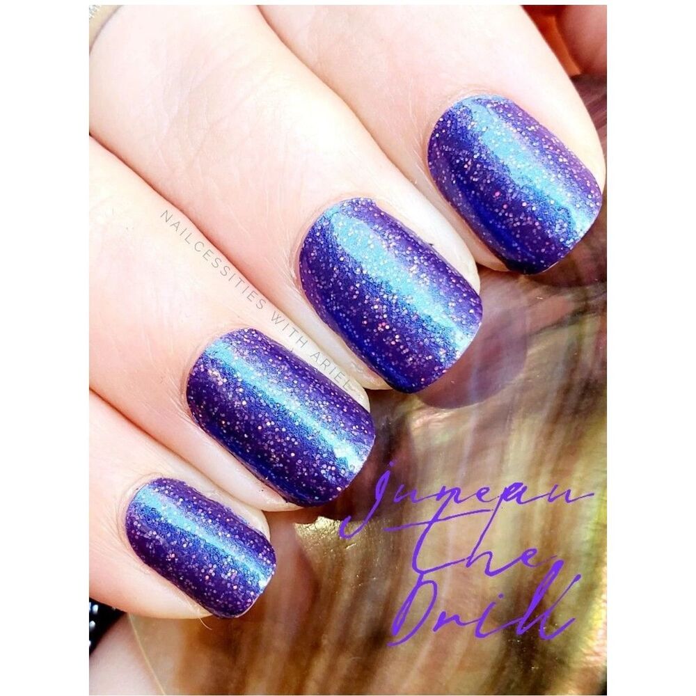 Juneau the Drill Color Street Pink Glitter Press-On Nails